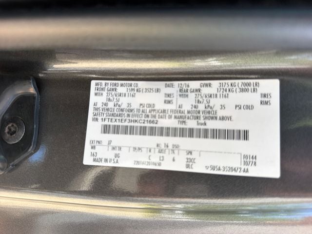 2017 Ford F-150 XLT