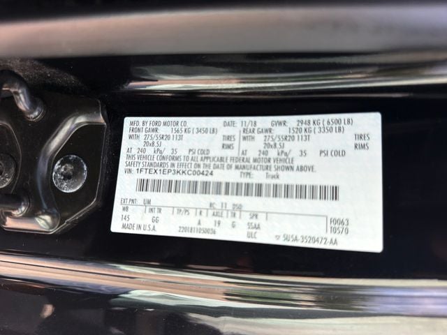 2019 Ford F-150 XL