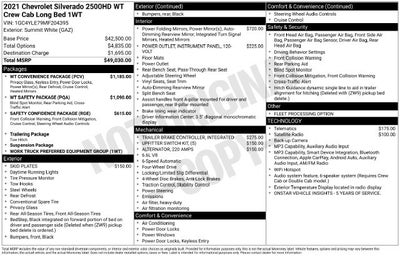2021 Chevrolet Silverado 2500HD Work Truck