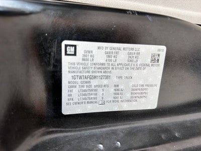 2017 GMC Savana 2500 Work Van