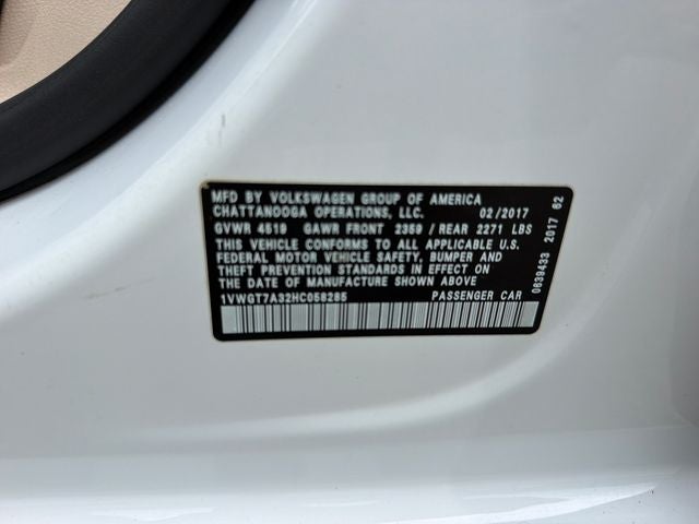 2017 Volkswagen Passat 1.8T SE w/Technology