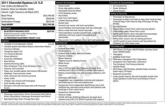 2011 Chevrolet Equinox LS