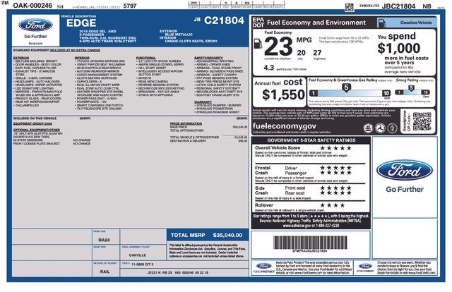 2018 Ford Edge SEL