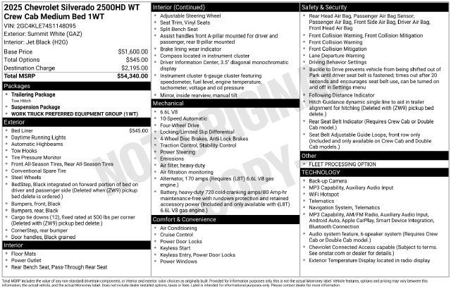 2025 Chevrolet Silverado 2500HD Work Truck
