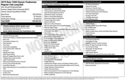 2019 RAM 1500 Classic Tradesman