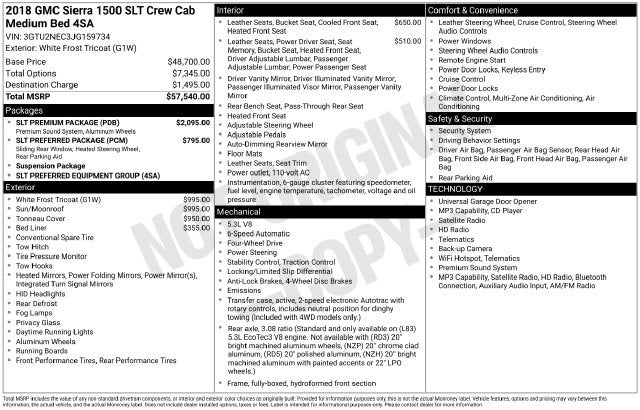 2018 GMC Sierra 1500 SLT