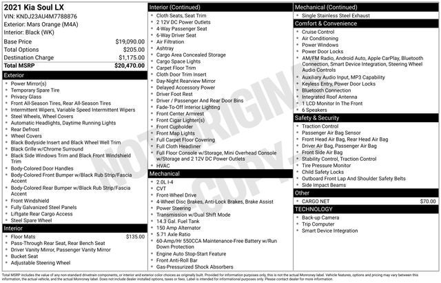 2021 Kia Soul LX