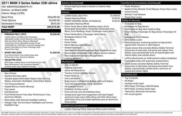2011 BMW 3 Series 328i xDrive