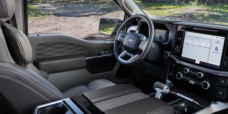 Ford F-150 interior with touchscreen