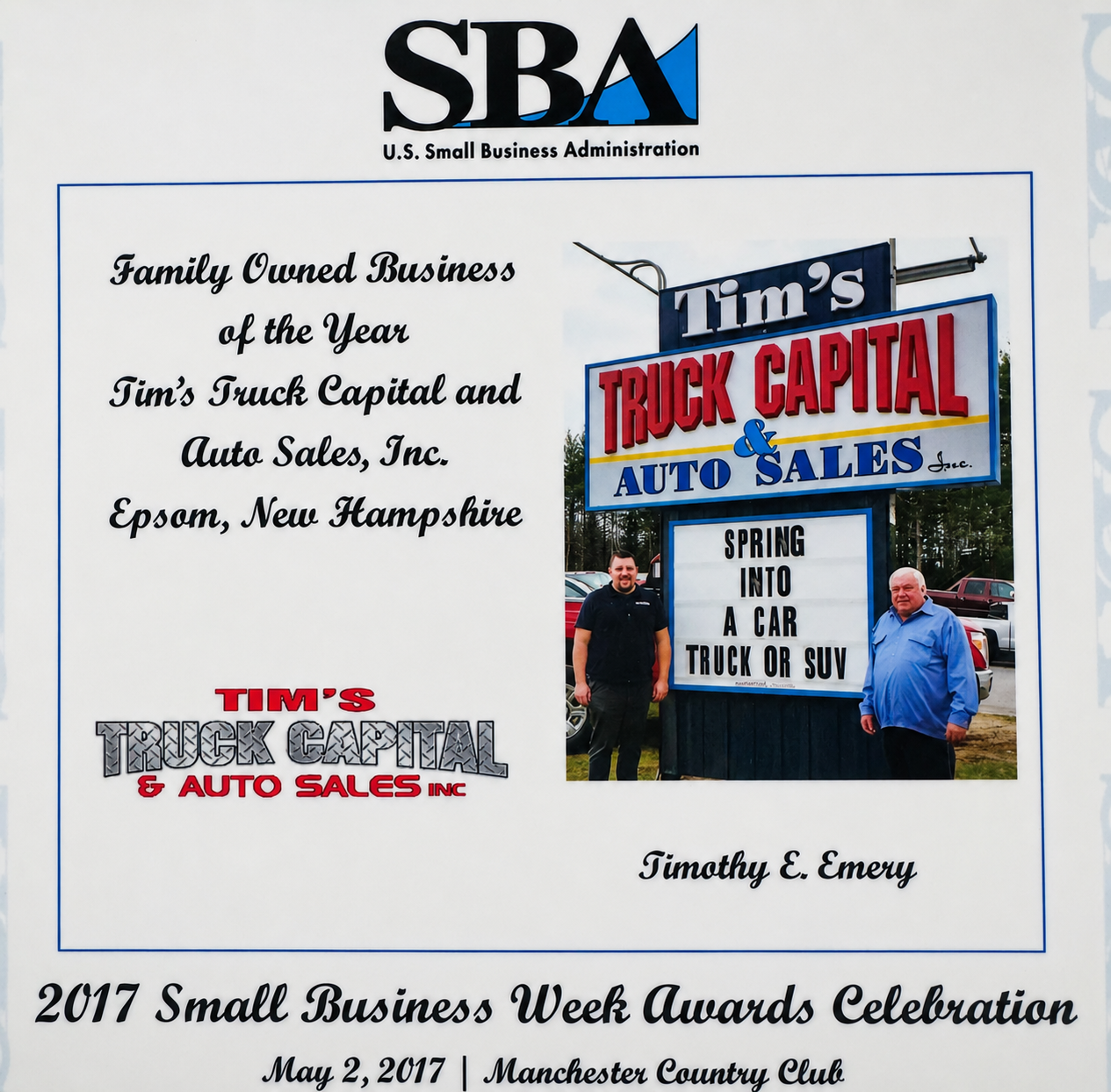 Tim's Truck Capital & Auto Sales, Inc in Epsom NH